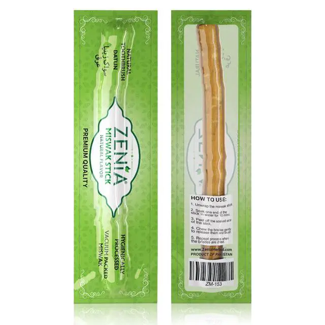 Alt view image 3 of 6 - Sewak Natural Miswak Toothbrush - Vacuum Sealed Natural Flavor Traditional Peelu Toothbrush Stick - for Healthy Gums, Teeth, and Fresher Breath (Pack of 12)