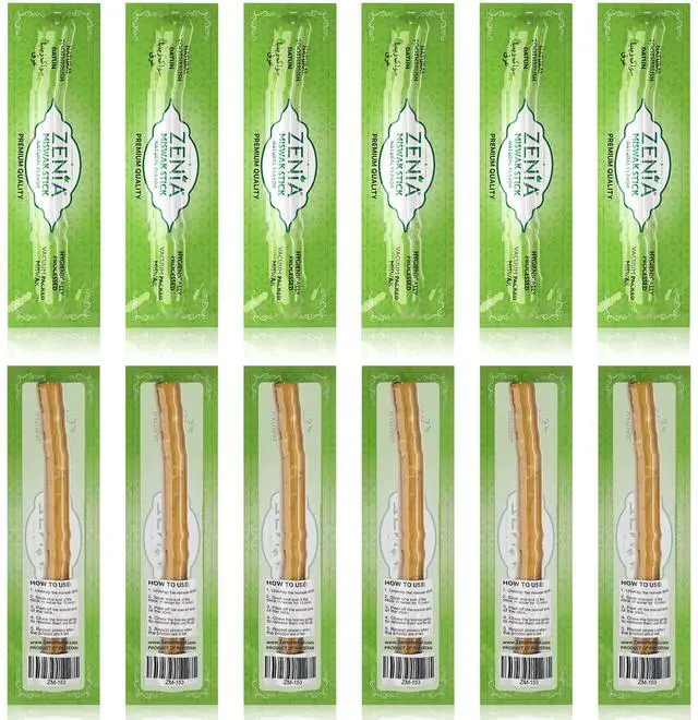 Main image of Sewak Natural Miswak Toothbrush - Vacuum Sealed Natural Flavor Traditional Peelu Toothbrush Stick - for Healthy Gums, Teeth, and Fresher Breath (Pack of 12)