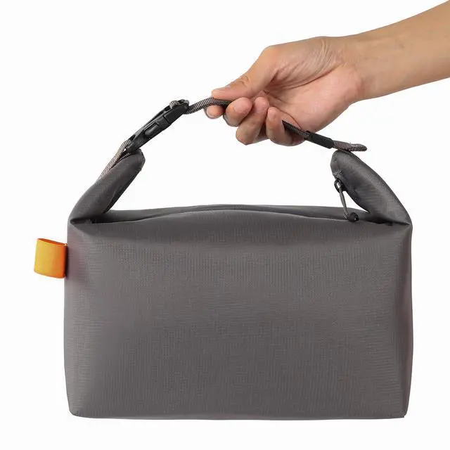 Main image of Lunch Bag for Women & Men Fresh Keep Lunch Box, Small Leakproof Cooler Bag Food Lunch Containers High Capacity Reusable Lunch Tote Bags for Work, Office, Picnic, Travel (Grey)