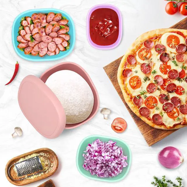 Alt view image 6 of 7 - Silicone Food Storage Containers 4 Pcs Lunch Bento Box with Lids Leakproof Dishwasher Microwave Oven Freezer Safe BPA Free CPC Certified (30oz 20oz 10oz 6.7oz)