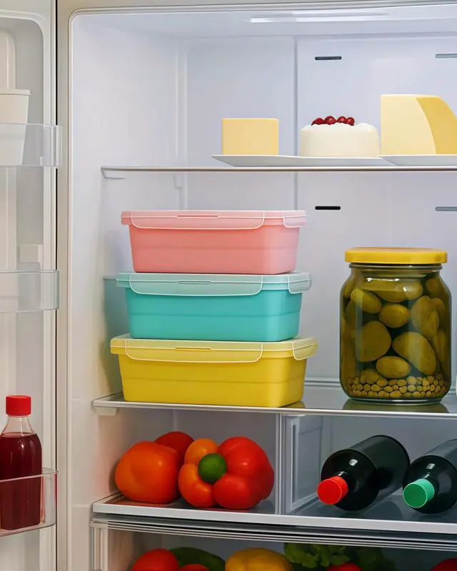 Alt view image 6 of 7 - Collapsible Silicone Food Storage Containers with Lids, 6 Pack Reusable Collapsible Bowls, Silicone Lunch Box Set Food Containers for Meal Prep, Travel, Camping & Leftovers