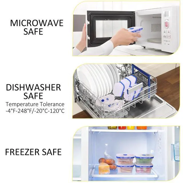 Alt view image 5 of 7 - 5 Pack Collapsible Translucent Silicone Food Storage Containers with Leak Resistant Lids, 12oz Small Snack Bento Box, For Kitchen, Office, Camping, Travel, BPA Free