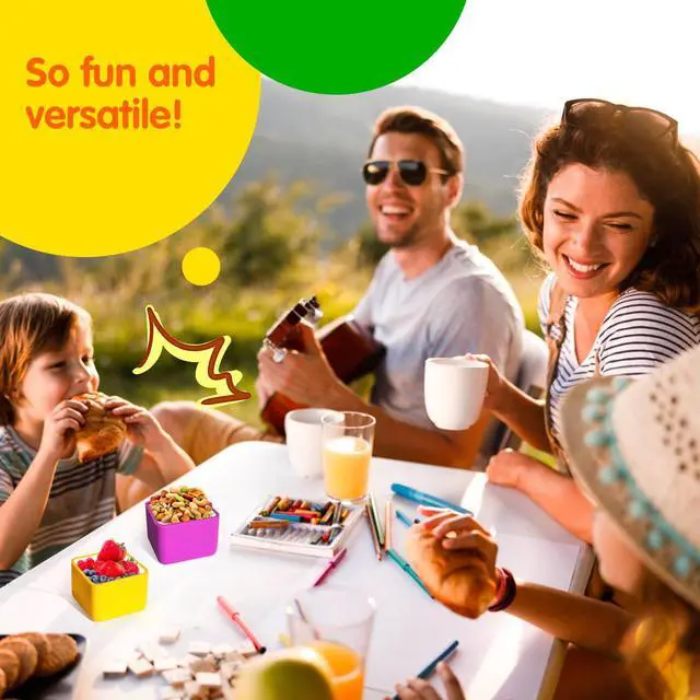 Alt view image 6 of 7 - Silicone Lunch Box Dividers Reusable Non-Toxic, BPA Free, Dishwasher Safe Bento Box Accessories Lunch Box Dividers