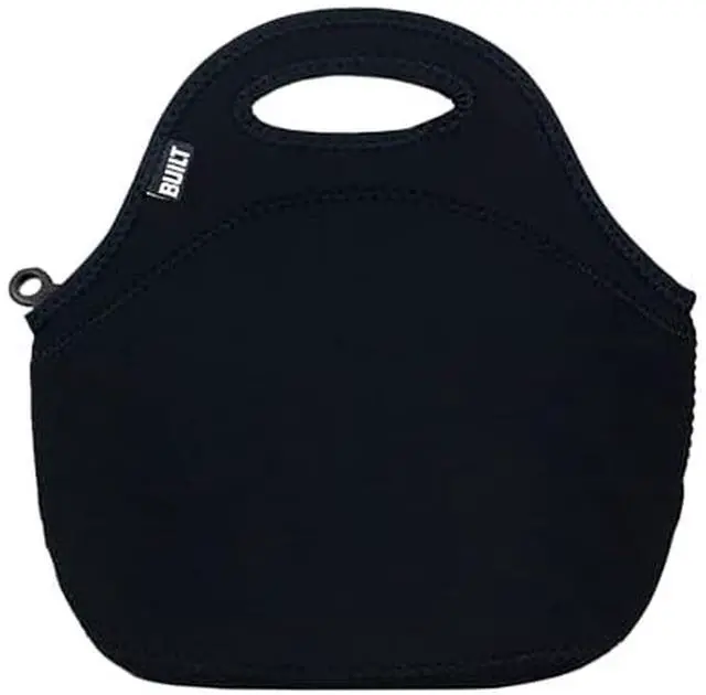 Main image of Gourmet Getaway Lunch Bag - Insulated Neoprene Lunch Box for Women and Men, Collapsible and Machine Washable, Black