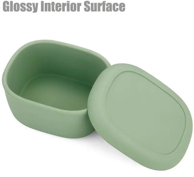 Alt view image 6 of 7 - 3 Pack Silicone Food Storage Containers with Lids, Reusable Nesting Lunch Bento Box Set, BPA Free, Leakproof, Dishwasher Microwave Freezer Safe (6.7oz, 10oz, 20oz)
