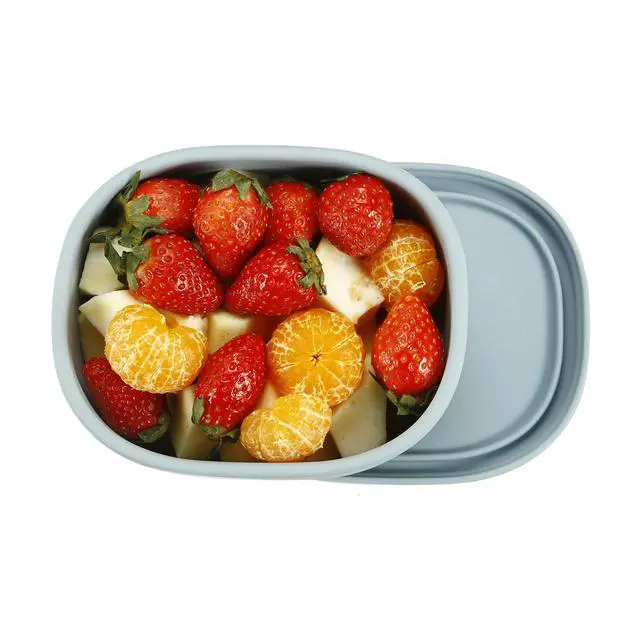 Alt view image 7 of 7 - 3 Pack Silicone Food Storage Containers with Lids, Reusable Nesting Lunch Bento Box Set, BPA Free, Leakproof, Dishwasher Microwave Freezer Safe (6.7oz, 10oz, 20oz)