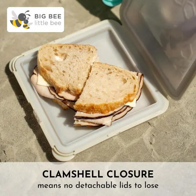 Alt view image 4 of 7 - SoftShell Reusable Silicone Food Storage Container - Clamshell Snap-Close Design, No Lost Lids, Easy to Clean, Compact for Travel, Meal Prep, Microwave Freezer and Dishwasher Safe