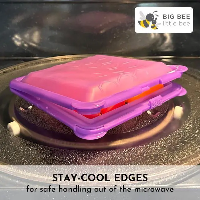 Alt view image 6 of 7 - SoftShell Reusable Silicone Food Storage Container - Clamshell Snap-Close Design, No Lost Lids, Easy to Clean, Compact for Travel, Meal Prep, Microwave Freezer and Dishwasher Safe