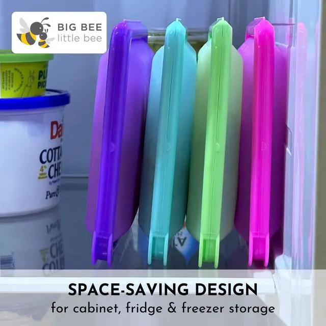 Alt view image 7 of 7 - SoftShell Reusable Silicone Food Storage Container - Clamshell Snap-Close Design, No Lost Lids, Easy to Clean, Compact for Travel, Meal Prep, Microwave Freezer and Dishwasher Safe