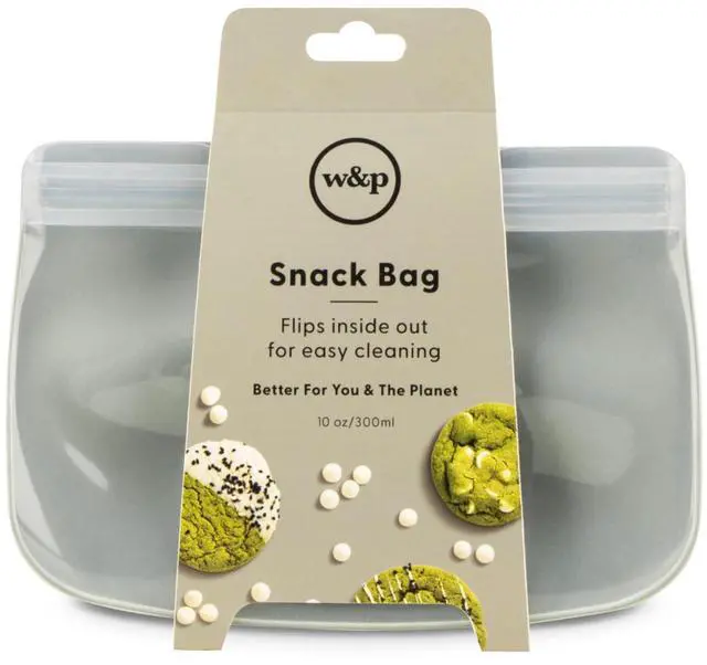 Alt view image 3 of 7 - Porter Silicone Reusable Storage Bag, Sandwich (10oz Flat), Sage, Food Storage Container, Microwave and Dishwasher Safe, Easy Cleaning