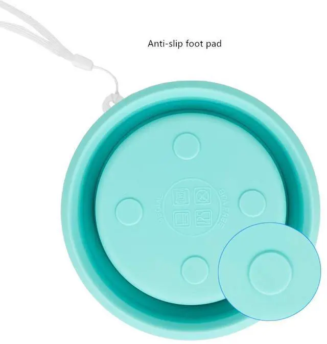 Alt view image 4 of 7 - 950ml Collapsible Bowls-Silicone Food Storage Containers-Prep/Storage Bowls with Lids-Silicone Lunch Containers, Ideal for Travel and Camping (Blue)
