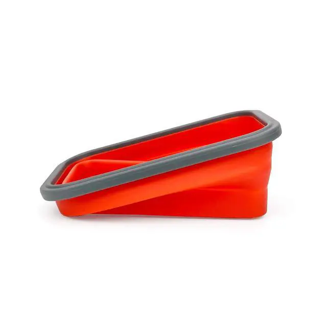Alt view image 7 of 7 - Set of 3 Collapsible Food Storage Containers with Lids, Collapsible Silicone Bowls, Silicone Lunch Containers, For Meal Prep, Camping, Travel, Microwave and Freezer Safe,500ml,Red