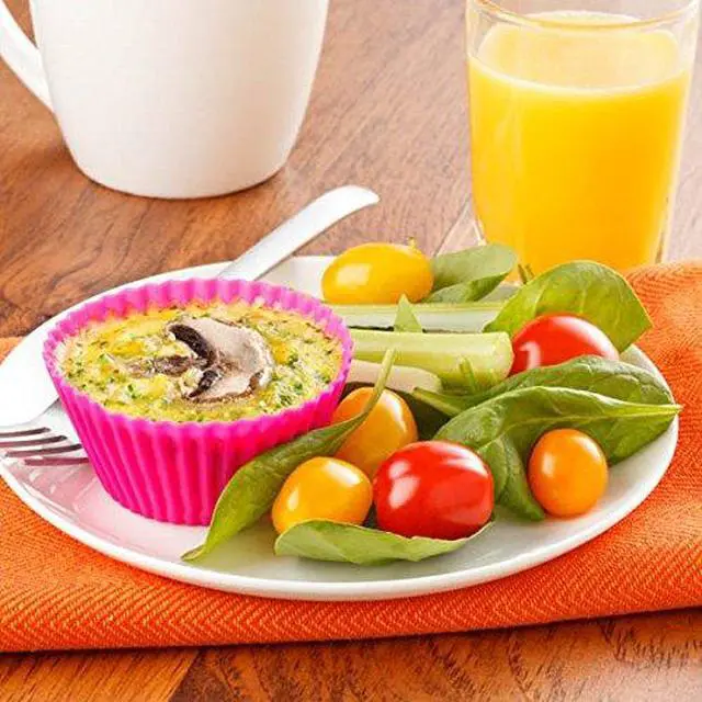 Alt view image 3 of 7 - Silicone Baking Cups Muffin Cupcakes Liners Molds Sets in Storage Container Silicone Lunch Box Dividers Bento Box Accessories -36 Pack