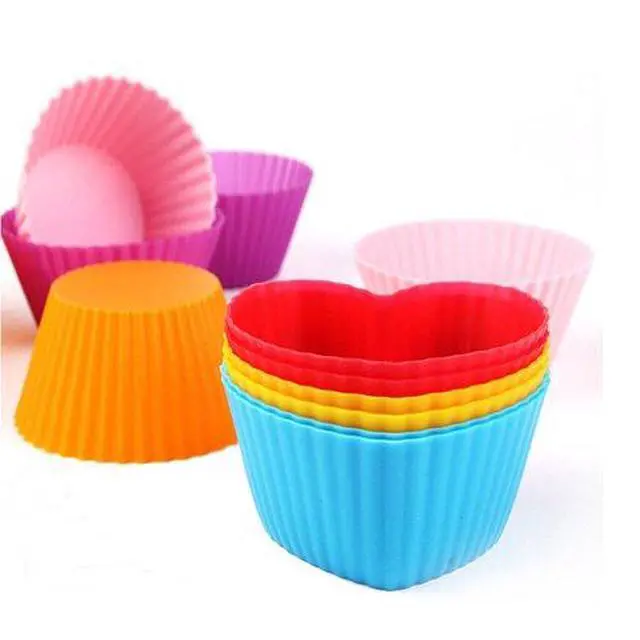 Alt view image 2 of 7 - Silicone Baking Cups Muffin Cupcakes Liners Molds Sets in Storage Container Silicone Lunch Box Dividers Bento Box Accessories -36 Pack