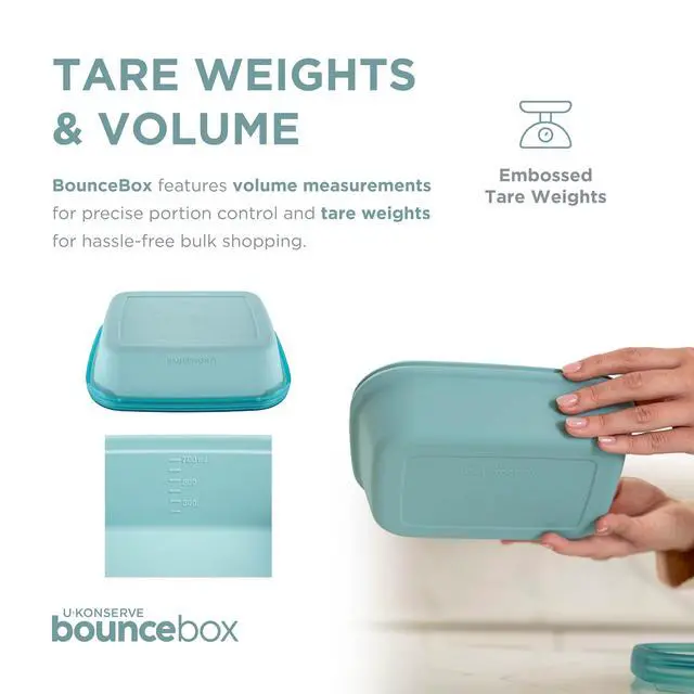 Alt view image 5 of 6 - Platinum Silicone Food Storage Bento Box Dual Seal Rectangle Container - Leak Proof, Shatter Proof, Dishwasher Safe, Plastic Free - 24oz (Night Harvest)