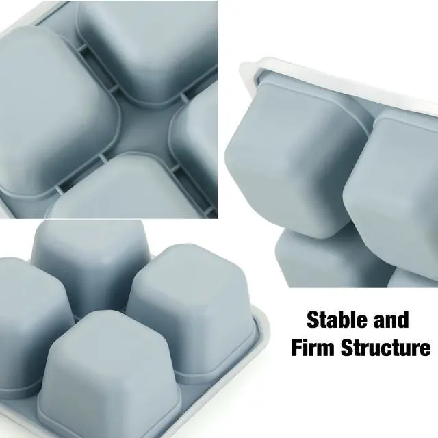 Alt view image 6 of 7 - 2 Pack Snack Containers, 4 Compartment Silicone Bento Lunch Snack Box with Lids, Reusable BPA-Free Divided Bento Snack Box for Toddler, Food Storage Containers for Travel Work