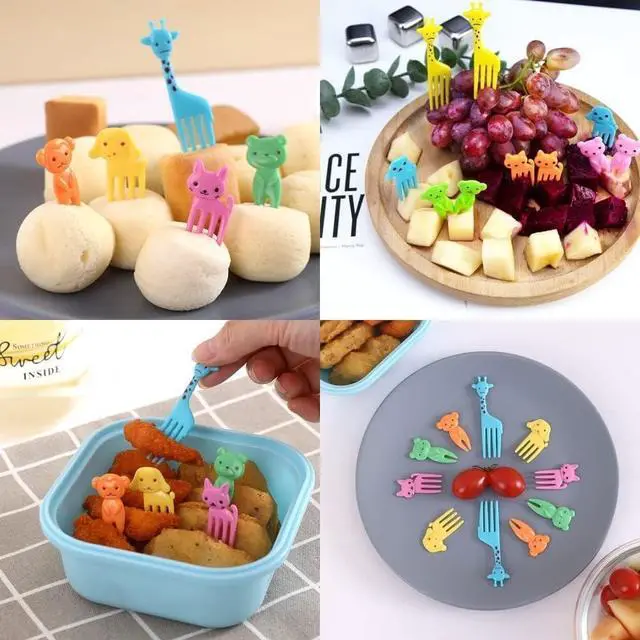 Alt view image 7 of 7 - Silicone Lunch Box Dividers,Back to School Lunch Essentials - 24 pcs Bento Box Dividers with 10 Animal Picks,Lunchbox Supplies Accessories,Cupcake Baking Cups,Muffin Pan Liners,Reusable and BPA Free