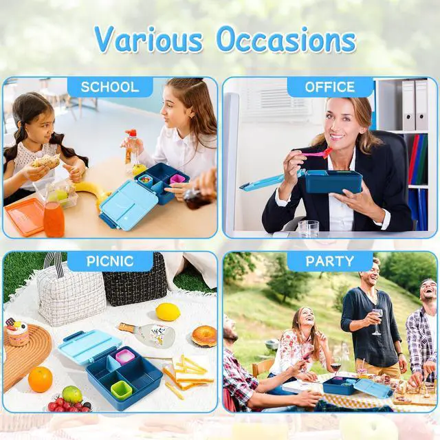Alt view image 6 of 7 - Silicone Dips Containers, 2x 4 oz Salad Dressing Container To Go, Condiment Container with Lids, Compatible with Most Bento Lunch Box (Pink/Cyan)