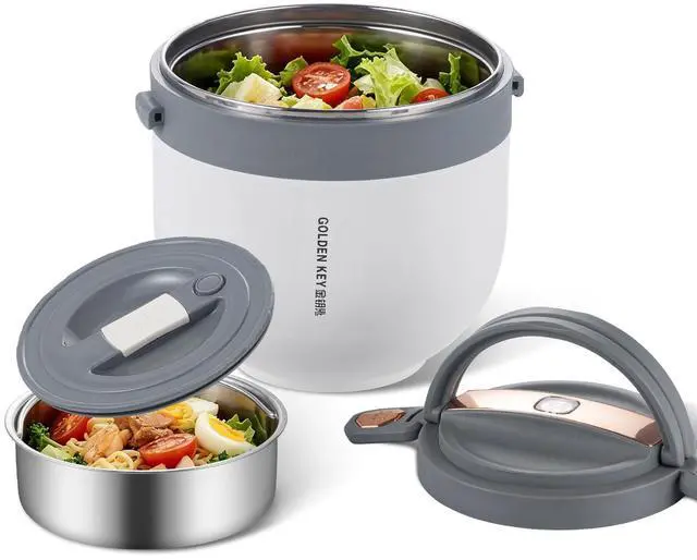 Main image of Thermo for Hot Food for Adults,30oz Food Thermo Lunch Containers,Wide Mouth Vacuum Insulated Thermo Food Jar,Snap-fit Design&Easy to Open,6 Hours Hot and 8 Hours ColdWhite