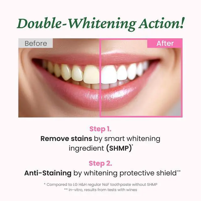 Alt view image 4 of 7 - Whitening Toothpaste (3.7fl oz) - Stain Removal in 2 Weeks, Long-Lasting Freshness for Sensitive Gum & Teeth. Bad Breath, Cavity Prevention. Recyclable Aluminum Tube