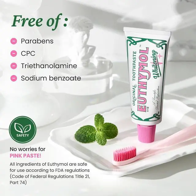 Alt view image 6 of 7 - Whitening Toothpaste (3.7fl oz) - Stain Removal in 2 Weeks, Long-Lasting Freshness for Sensitive Gum & Teeth. Bad Breath, Cavity Prevention. Recyclable Aluminum Tube