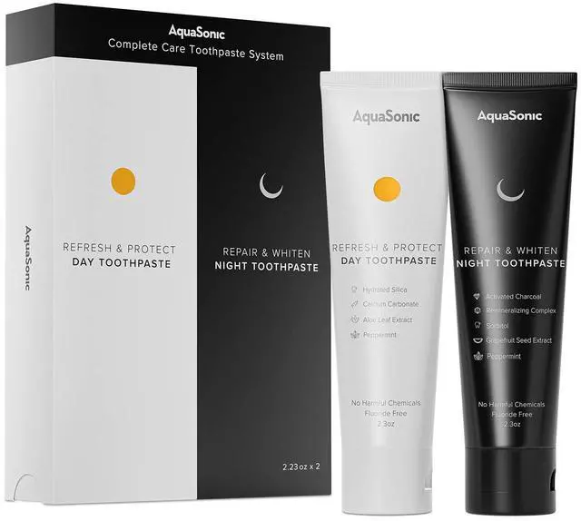 Main image of Complete Care Toothpaste - Refresh & Protect Day, Repair & Whiten Night - Fluoride Free Natural, Anti-cavity, Anti-plaque, Reharden, Strengthen, Whiten, Detoxify