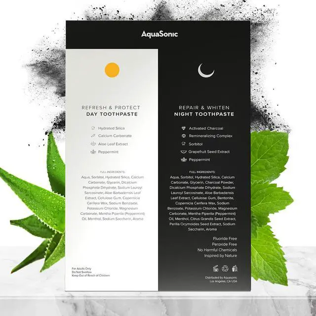 Alt view image 2 of 7 - Complete Care Toothpaste - Refresh & Protect Day, Repair & Whiten Night - Fluoride Free Natural, Anti-cavity, Anti-plaque, Reharden, Strengthen, Whiten, Detoxify