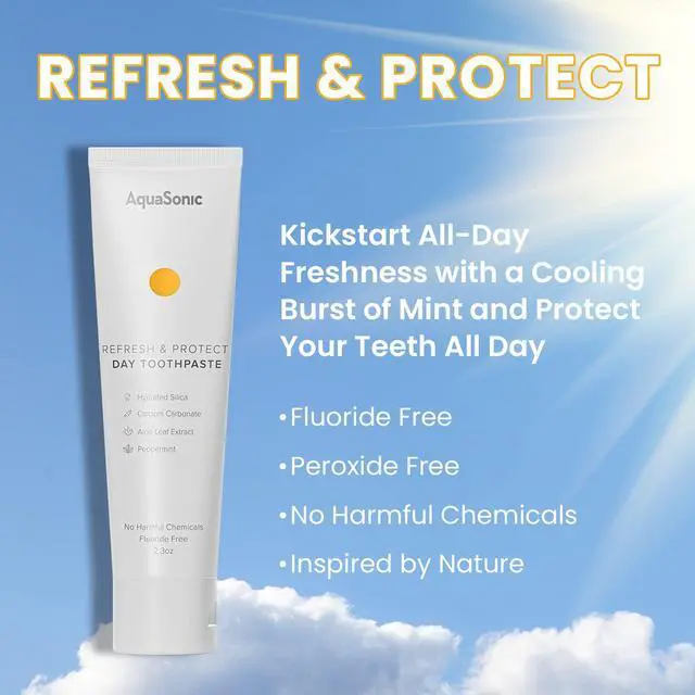 Alt view image 3 of 7 - Complete Care Toothpaste - Refresh & Protect Day, Repair & Whiten Night - Fluoride Free Natural, Anti-cavity, Anti-plaque, Reharden, Strengthen, Whiten, Detoxify