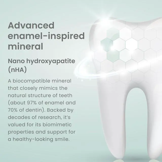 Alt view image 2 of 7 - Botanique Whitening+ Hydroxyapatite Toothpaste, Mint, 4 oz, Pack 4 | Nano Hydroxyapatite Toothpaste, Support Enamel Strength & Integrity,Great for Sensitive Teeth, Fluoride Free,SLS Free & Vegan