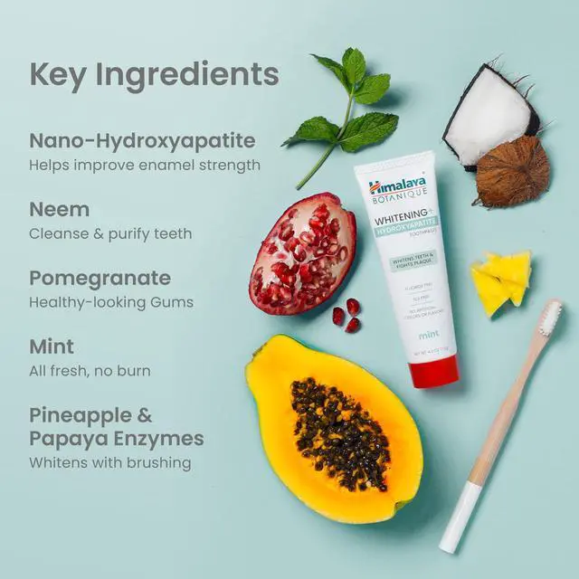 Alt view image 6 of 7 - Botanique Whitening+ Hydroxyapatite Toothpaste, Mint, 4 oz, Pack 4 | Nano Hydroxyapatite Toothpaste, Support Enamel Strength & Integrity,Great for Sensitive Teeth, Fluoride Free,SLS Free & Vegan