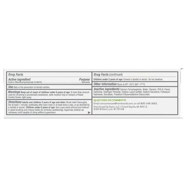 Alt view image 2 of 7 - Deeply White + Peroxide Whitening Toothpaste, Peppermint Flavor, 3.5-Ounce (Pack of 2) (Packaging may Vary)