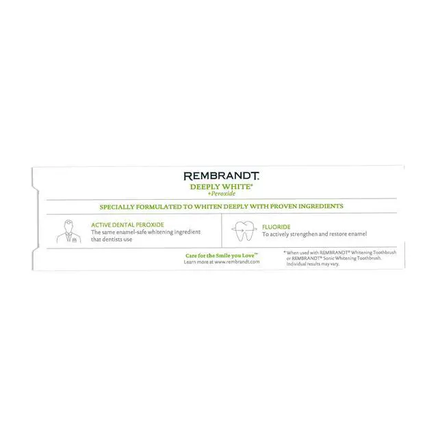 Alt view image 3 of 7 - Deeply White + Peroxide Whitening Toothpaste, Peppermint Flavor, 3.5-Ounce (Pack of 2) (Packaging may Vary)