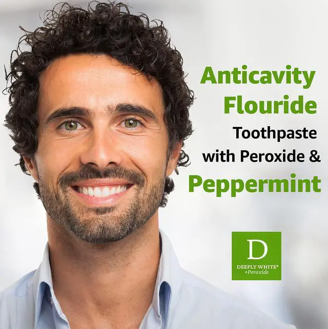 Alt view image 4 of 7 - Deeply White + Peroxide Whitening Toothpaste, Peppermint Flavor, 3.5-Ounce (Pack of 2) (Packaging may Vary)