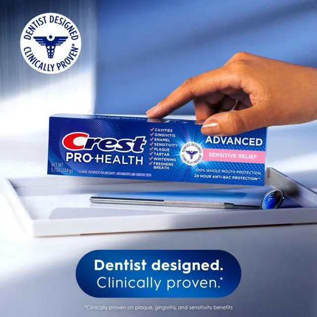 Alt view image 5 of 7 - Pro-Health Advanced Sensitive & Enamel Shield Toothpaste, 5.1 Ounce (Pack of 1) - Packaging May Vary