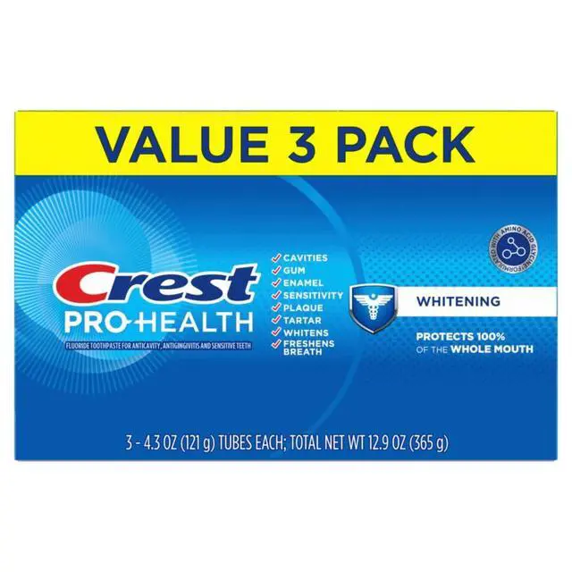 Alt view image 7 of 7 - Base Pro-Health Whitening Toothpaste (4.3oz) Triple Pack, Teeth Whitening