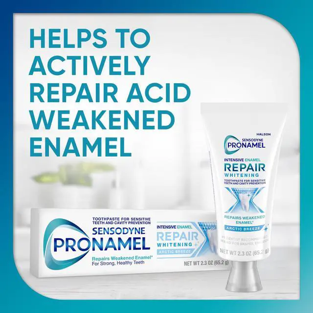 Alt view image 2 of 7 - Intensive Enamel Repair Toothpaste for Sensitive Teeth and Cavity Protection, Whitening Toothpaste to Strengthen Enamel, Arctic Breeze - 2.3 Ounces