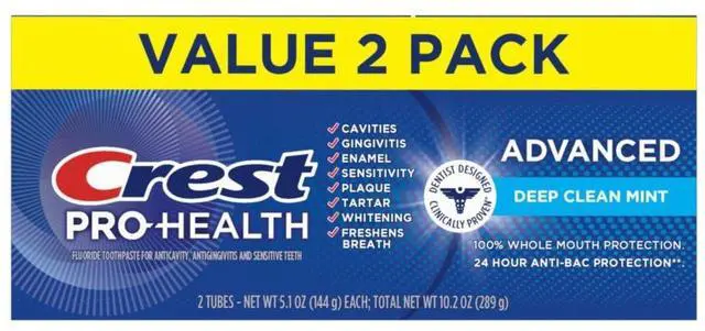 Alt view image 7 of 7 - Pro-Health Advanced Deep Clean Mint Toothpaste, 2 Count (Pack of 1)