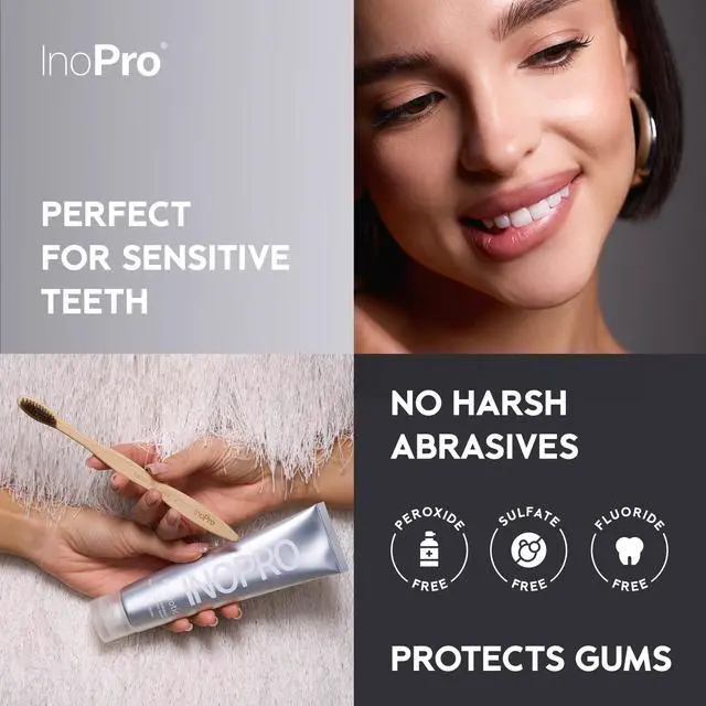 Alt view image 2 of 7 - Whitening Hydroxyapatite Toothpaste with Probiotic for Sensitive Teeth, Fluoride Free Enamel Repair Remineralizing Toothpaste, SLS Free, Baking Soda, Coconut Oil, 5oz