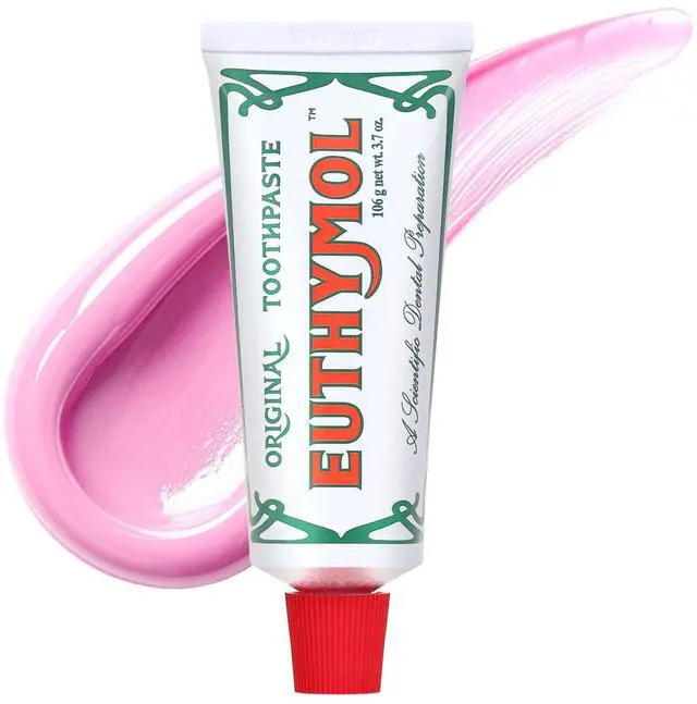 Main image of Original Pink Toothpaste (3.7fl oz/Pack of 1) - Fluoride-Free Toothpaste for Sensitive Teeth & Gum. Bad Breath, Cavity Prevention, 12-Hour Long Lasting Freshness with Wintergreen
