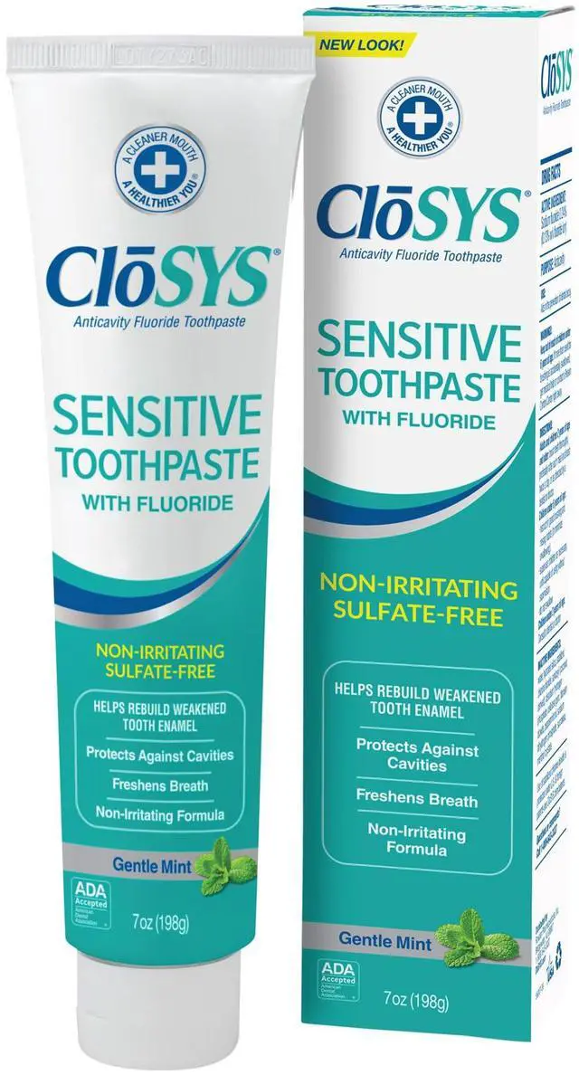 Main image of Fluoride Toothpaste, 7 Ounce, Gentle Mint, Whitening, Enamel Protection, Sulfate Free
