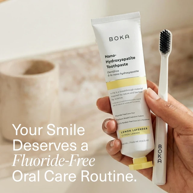 Alt view image 3 of 7 - Toothpaste - Fluoride Free Toothpaste, Nano Hydroxyapatite Toothpaste | Appropriate for Sensitive Teeth - Adult Oral Care - Lemon Lavender - 4 Oz, 1PK