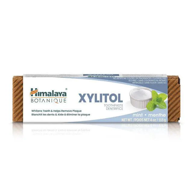 Alt view image 5 of 5 - Botanique Xylitol Toothpaste, Mint Flavor - Fluoride Free Toothpaste to Whiten Teeth, Fight Plaque and for Fresh Breath - Vegan, Gluten Free, No Artificial Flavors or Colors, 4 oz