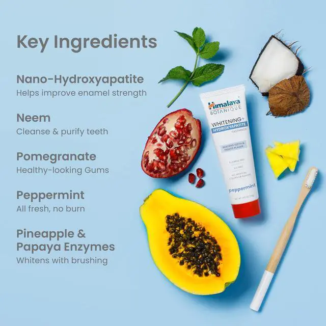 Alt view image 6 of 7 - Botanique Whitening+ Hydroxyapatite Toothpaste, Peppermint, 4 oz | Nano Hydroxyapatite Toothpaste, Support Enamel Strength & Integrity,Great for Sensitive Teeth, Fluoride Free,SLS Free & Vegan