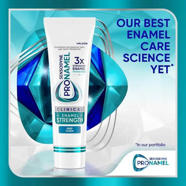 Alt view image 2 of 7 - Clinical Enamel Strength Toothpaste, Deep Clean, 2.3 oz