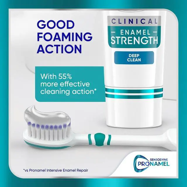 Alt view image 6 of 7 - Clinical Enamel Strength Toothpaste, Deep Clean, 2.3 oz