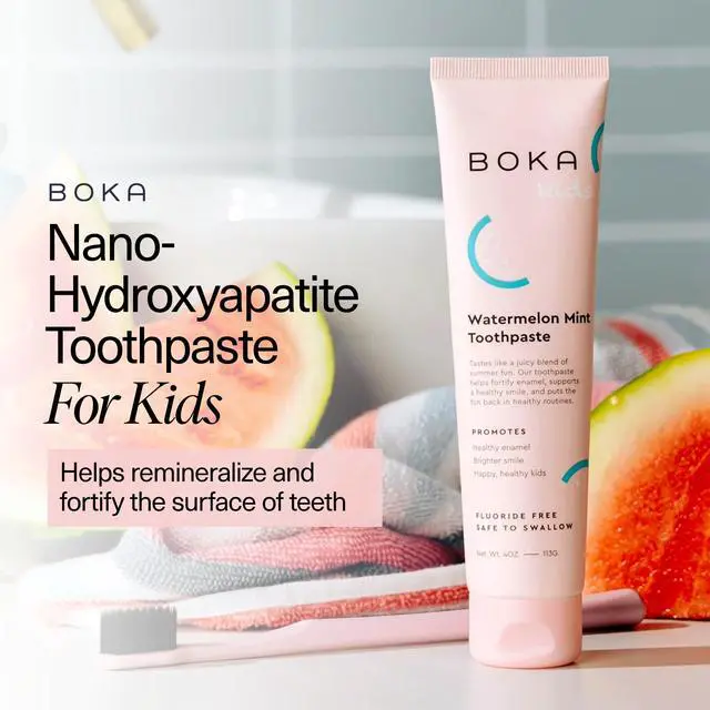 Alt view image 2 of 7 - Fluoride Free Toothpaste Nano Hydroxyapatite Toothpaste - Watermelon Mint Flavor, 4 oz 1Pk