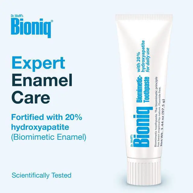 Alt view image 2 of 7 - Classic 20% Hydroxyapatite Toothpaste 3.44 Oz | bioHAP and Fluoride Free Toothpaste for Daily Use, Clinically Tested, Expert for Enamel and Gum Care, 3.44 Oz 1 Pack