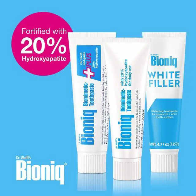 Alt view image 7 of 7 - Classic 20% Hydroxyapatite Toothpaste 3.44 Oz | bioHAP and Fluoride Free Toothpaste for Daily Use, Clinically Tested, Expert for Enamel and Gum Care, 3.44 Oz 1 Pack