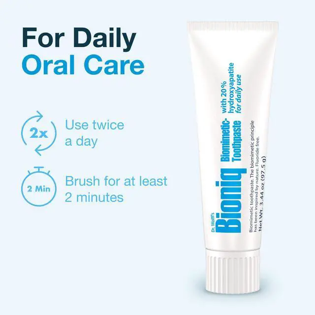 Alt view image 5 of 7 - Classic 20% Hydroxyapatite Toothpaste 3.44 Oz | bioHAP and Fluoride Free Toothpaste for Daily Use, Clinically Tested, Expert for Enamel and Gum Care, 3.44 Oz 1 Pack