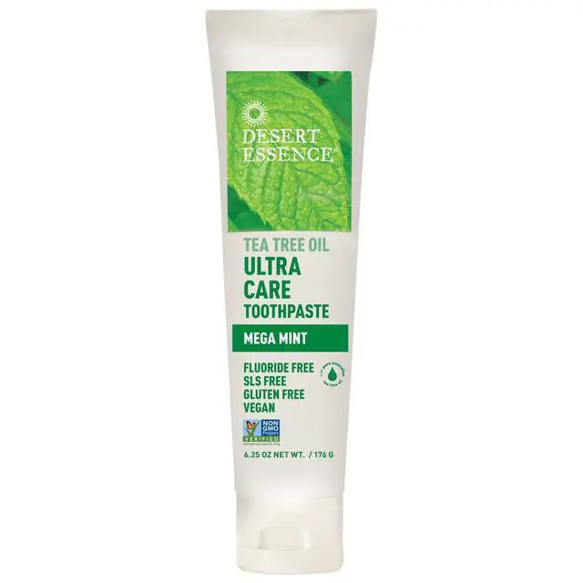 Alt view image 2 of 7 - Natural Tea Tree Oil Ultra Care Toothpaste - Mega Mint - 6.25 Oz - Helps Soothe Gums & Reduce Plaque - Freshens Breath & Cleans Teeth - Oral Care - Defends Against Sugar Acids